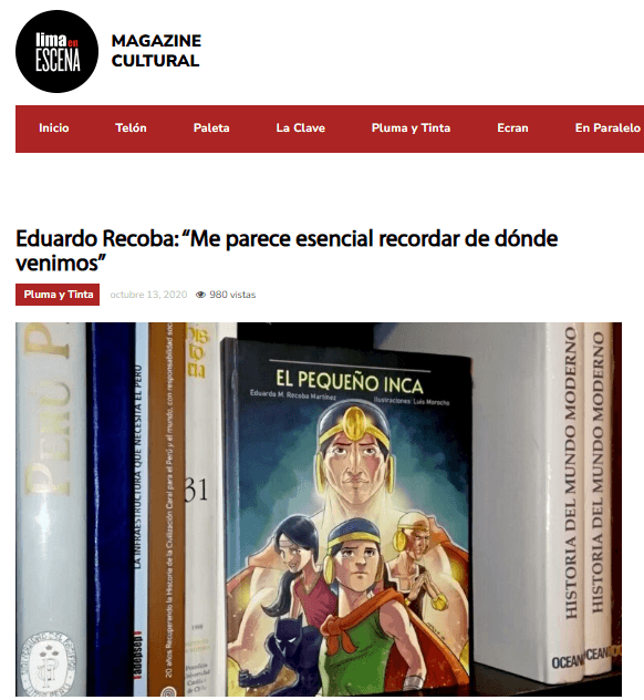 El Peruano, sección cultural entrevista por Editorial Bermudas