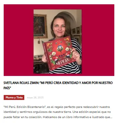 El Peruano, sección cultural entrevista por Editorial Bermudas