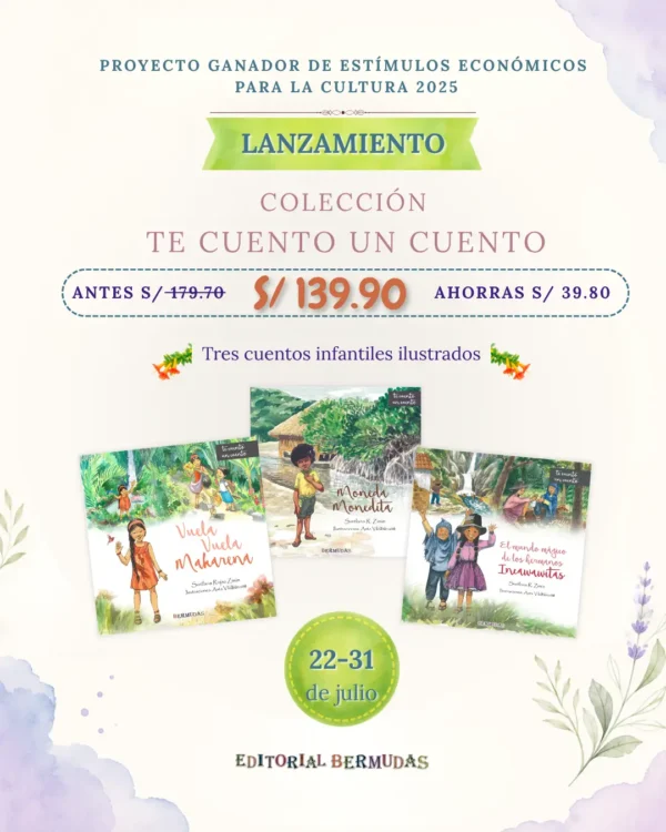 Colección Te cuento un cuento, 3 libros ilustrados infantiles