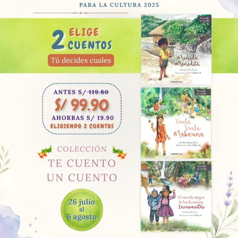 Banner promocional elige 2 cuentos de la colección Te cuento un cuento