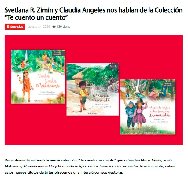 El Peruano, sección cultural entrevista por Editorial Bermudas